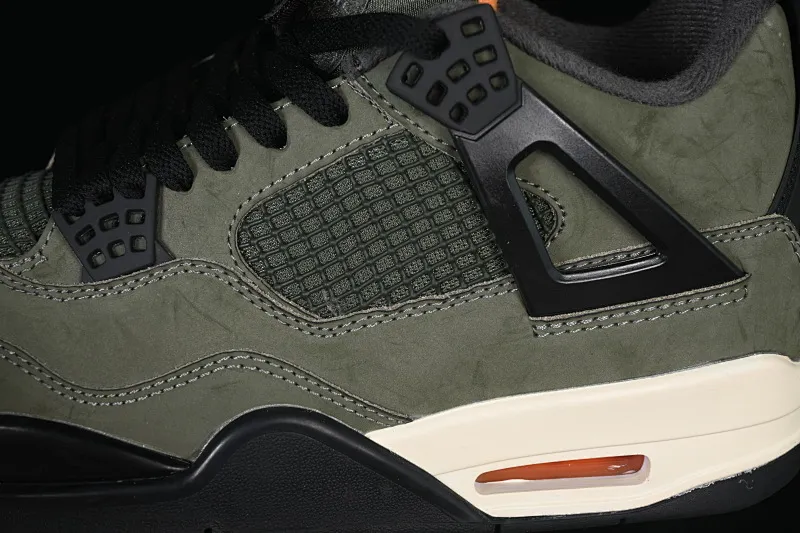All categories Air Jordan Jordan series basketball shoes Air Jordan 4 Undefeated x Air Jordan 4 OG AJ4 Joe 4 olive green suede IB1519-200